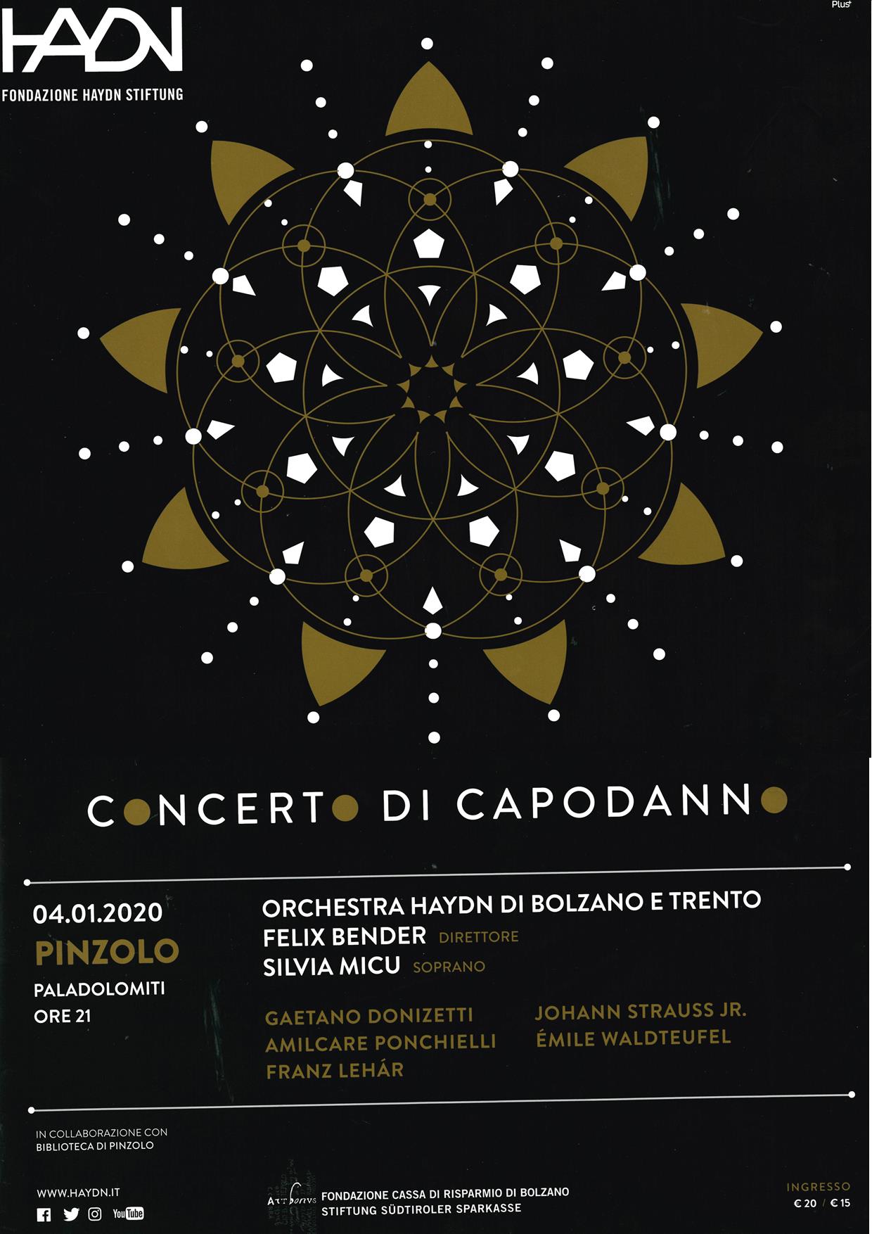 Concerto Haydn al Paladolomiti – 4 gennaio 2020