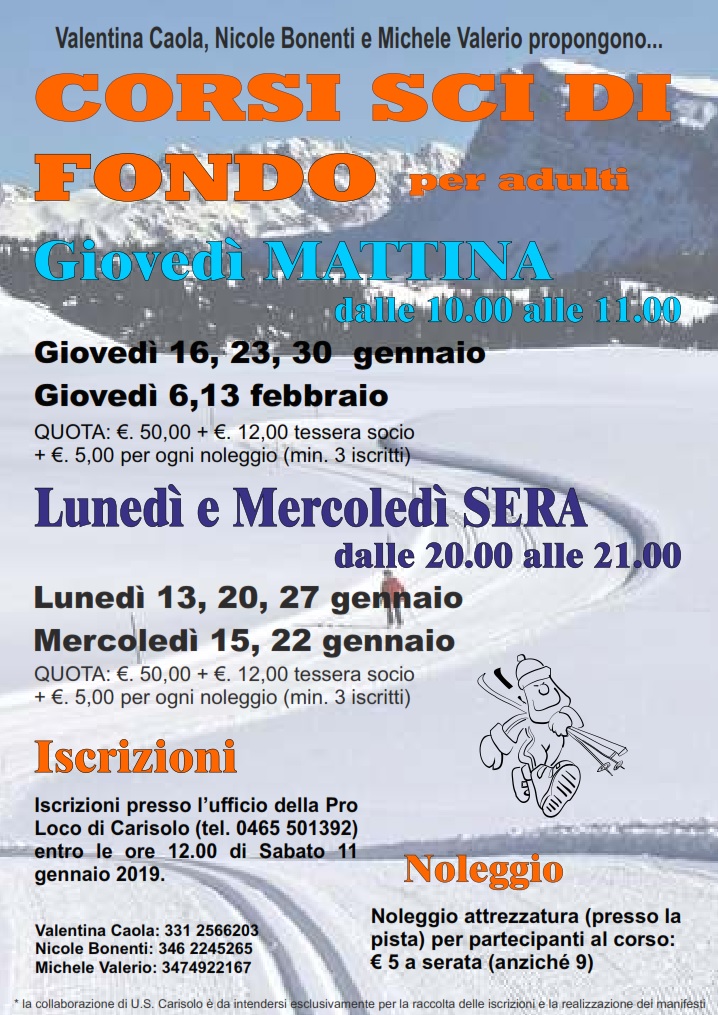 Carisolo: Corso di sci da fondo per adulti