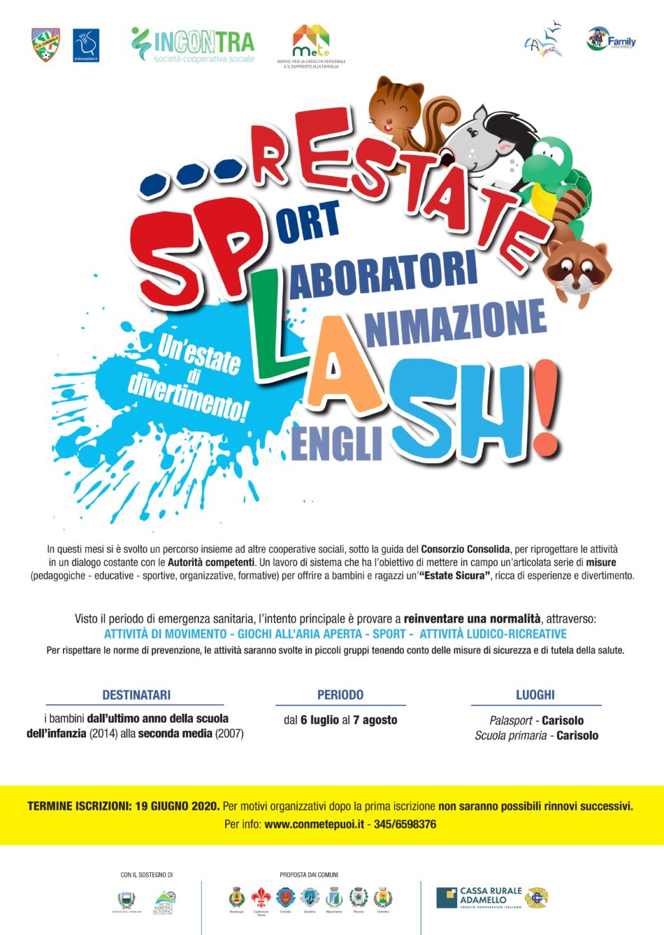 Progetto rEstate SPLASH! 2020