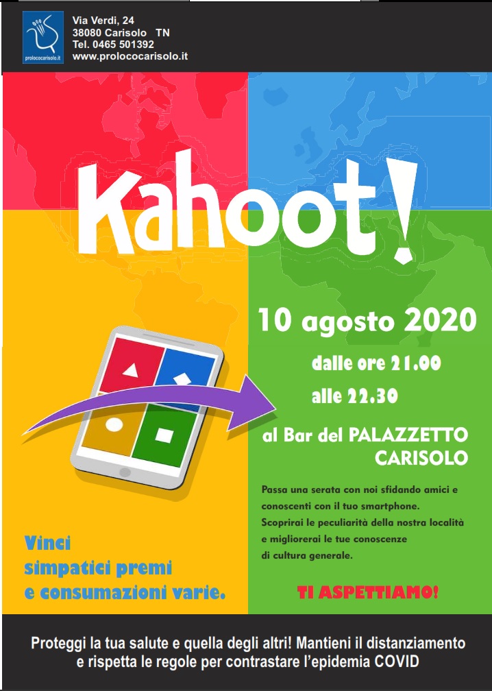 Kahoot al bar Palazzetto di Carisolo