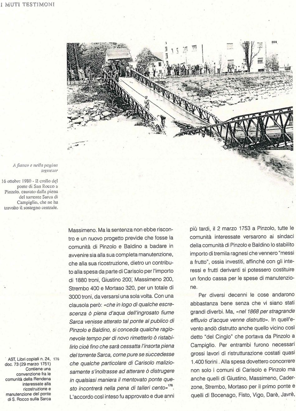 La storia del ponte di san Rocco