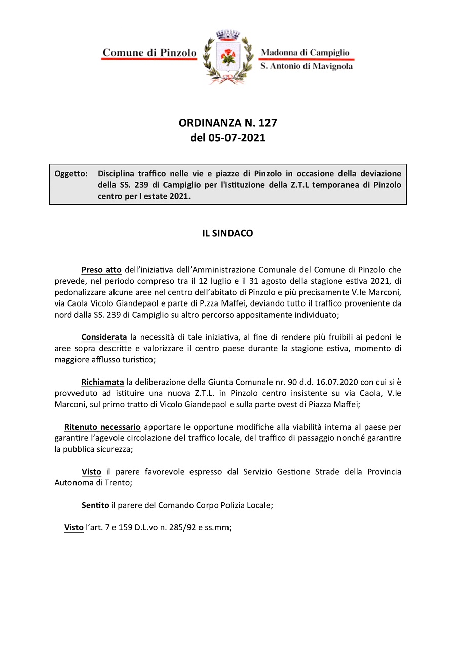 Ordinanza n. 127