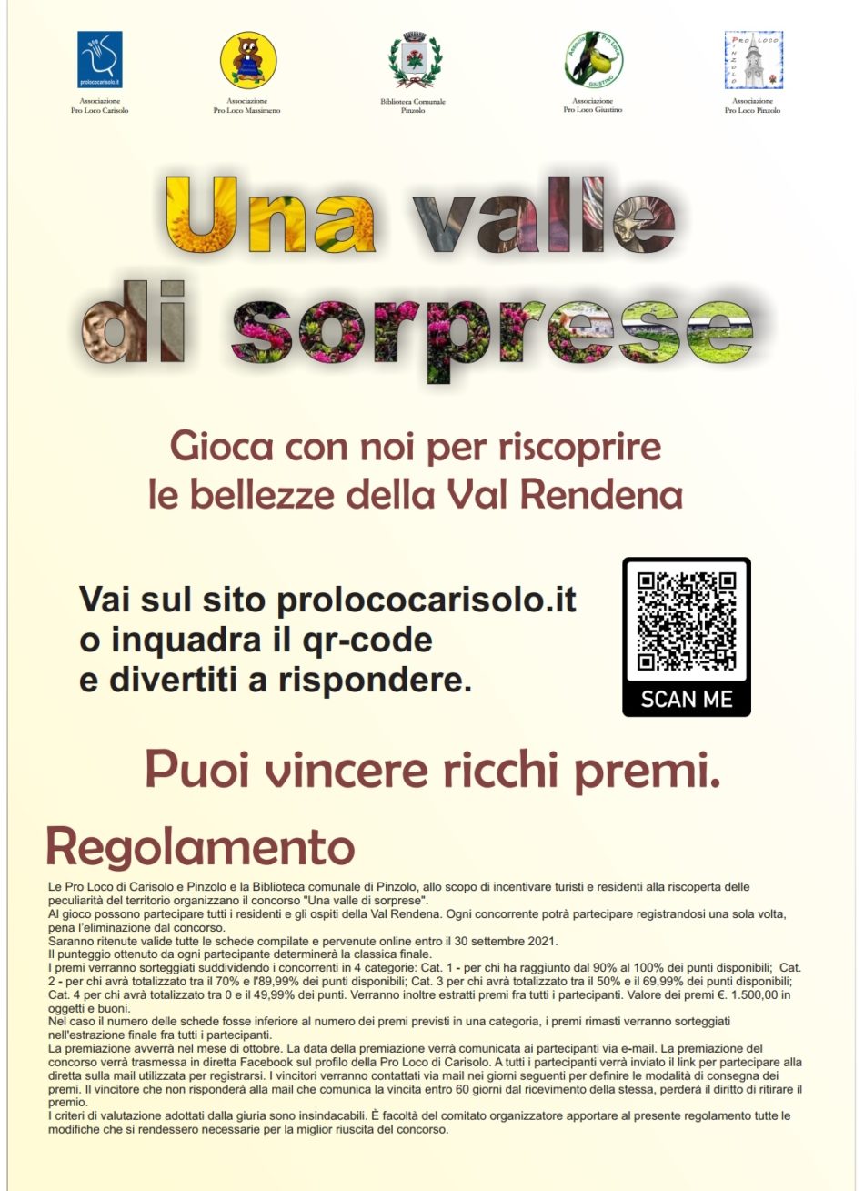 Concorso “Una valle di sorprese”