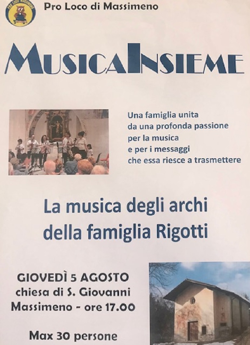 Nella chiesa di San Giovanni a Massimeno le note degli archi della famiglia Rigotti