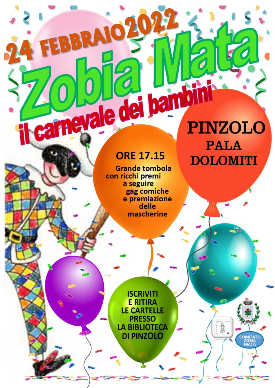 Giovedì 24 febbraio: “Zobia Mata” a Pinzolo