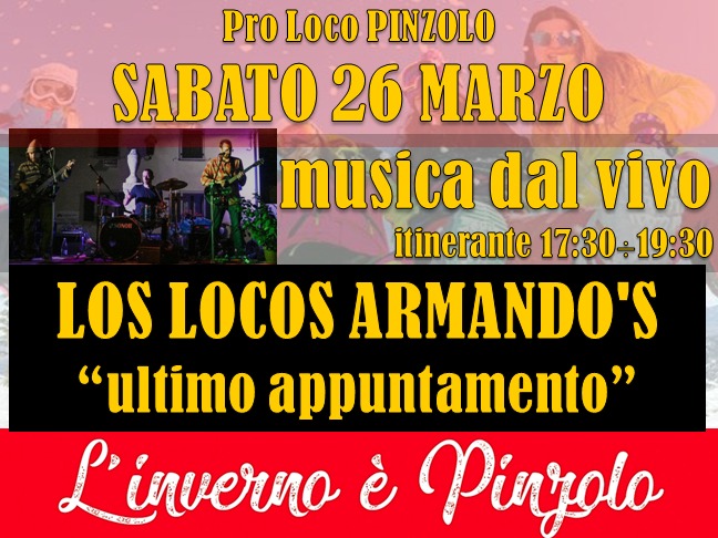 L’inverno è Pinzolo: sabato 26 marzo appuntamento in piazza con la musica dal vivo. Siete tutti invitati !!