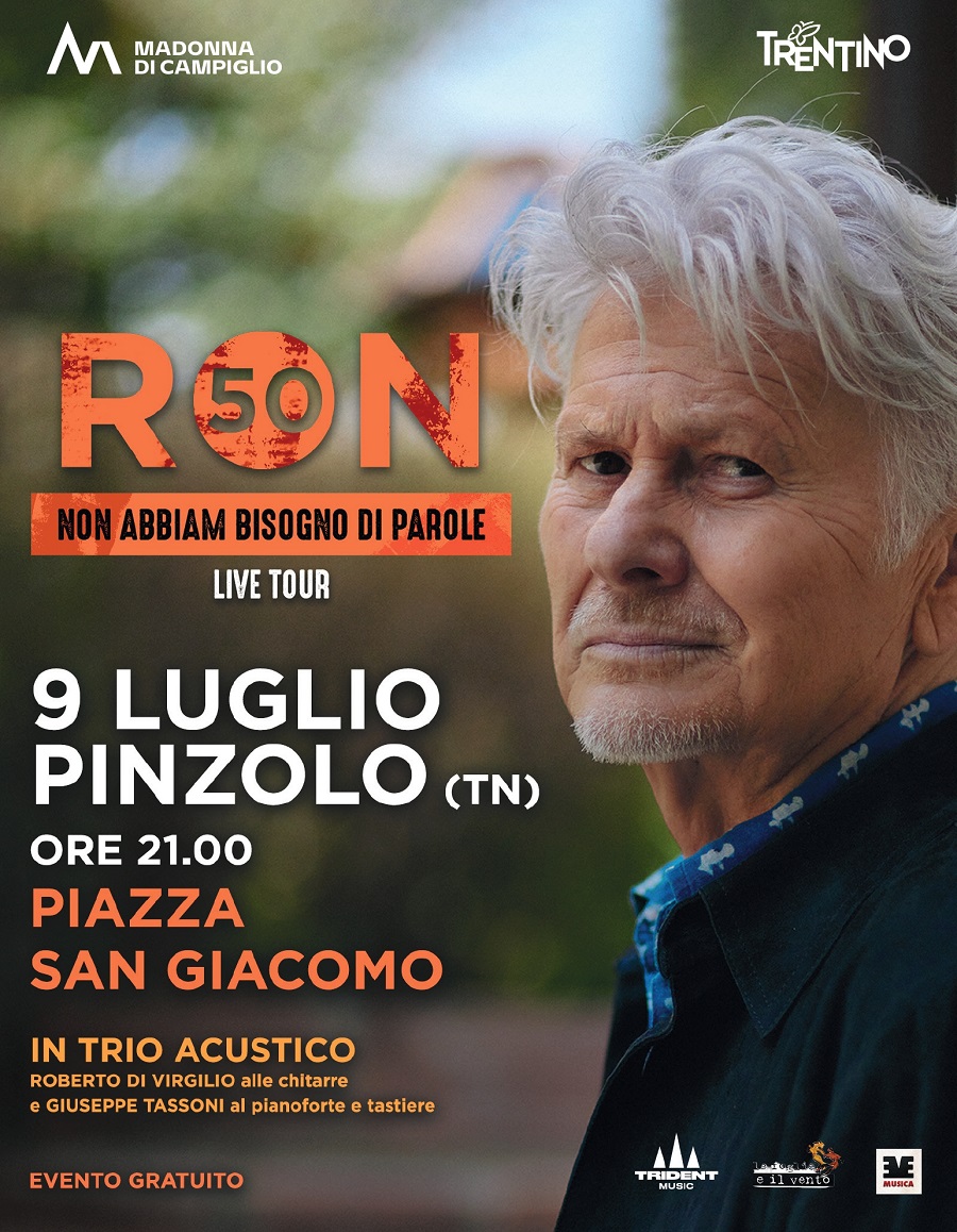 Pinzolo – 9 luglio: RON in concerto “Non abbiam bisogno di parole”