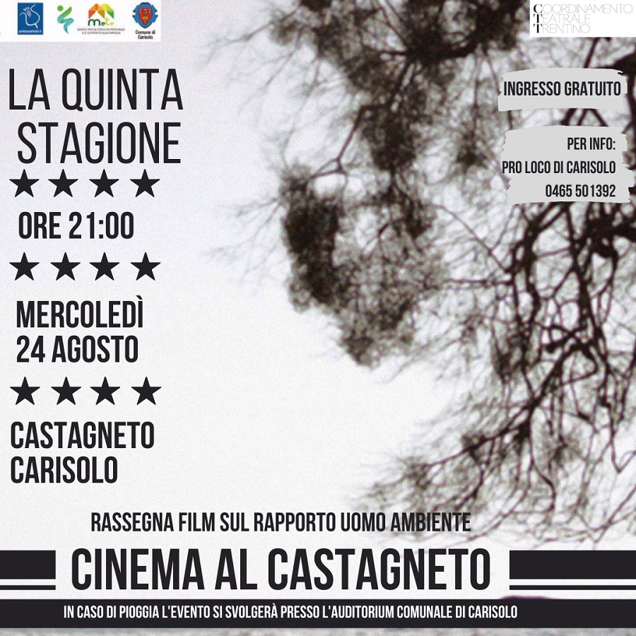 Castagneto Carisolo 24 agosto ore 21.00: Cinema al Castagneto