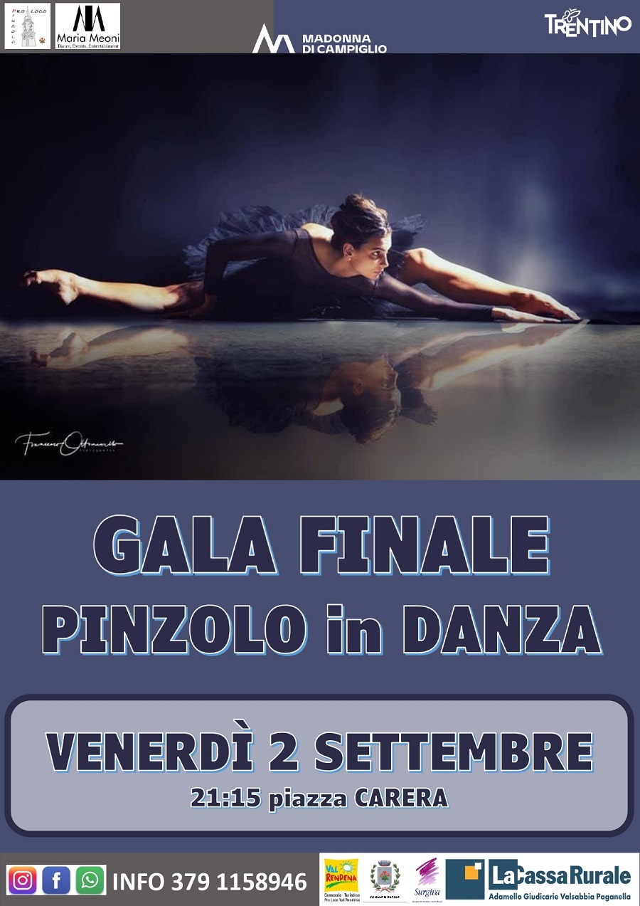 Venerdì 2 settembre ore 21.15: Gala Finale “Pinzolo in Danza” al Paladolomiti