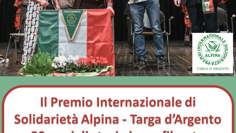 Lunedì 8 agosto ore 21.15: “Premio Internazionale di Solidarietà Alpina” In piazza Carera