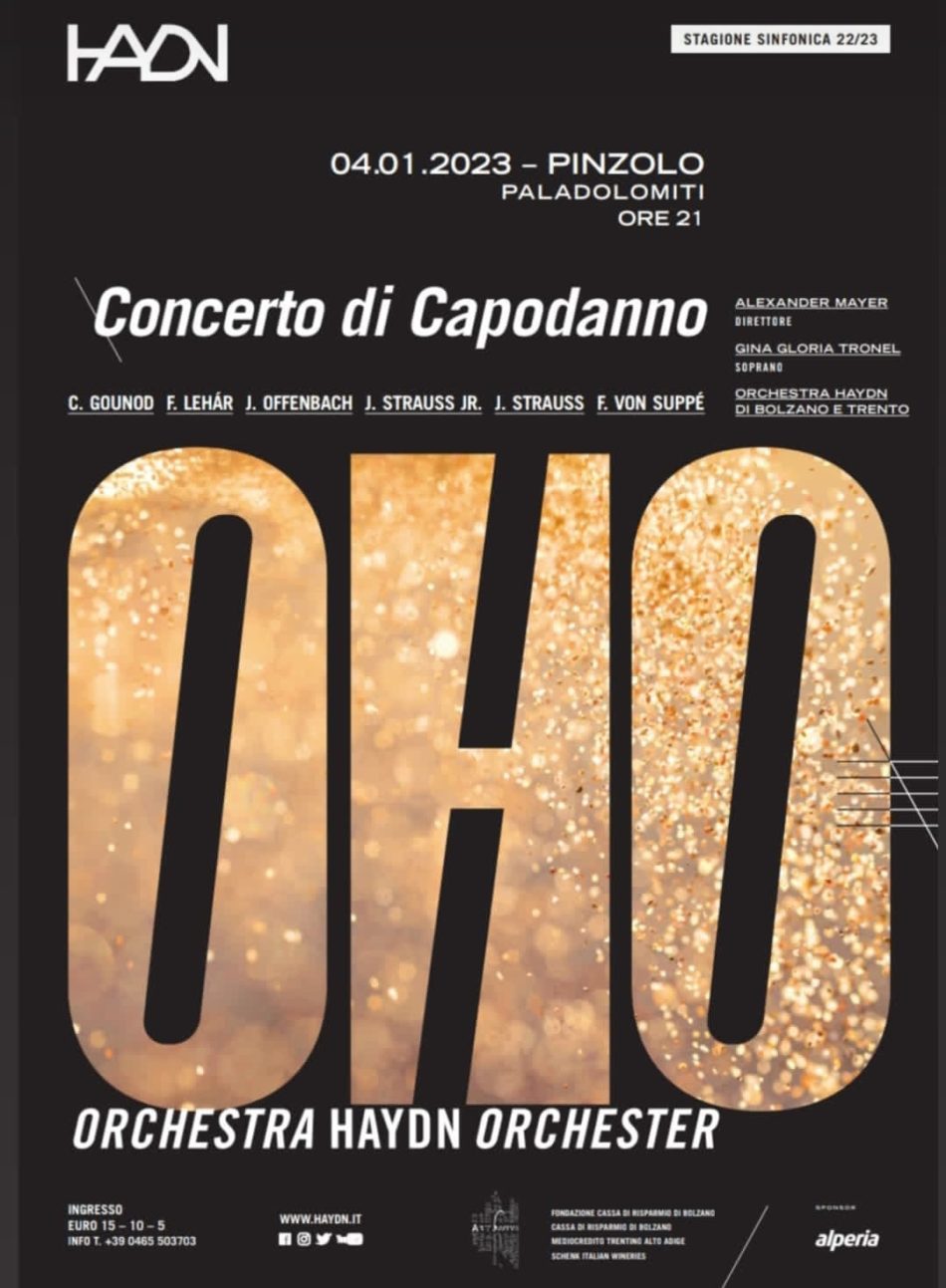 Pinzolo Paladolomiti 4 gennaio 2023: “Concerto di Capodanno” dell’Orchestra Haydn