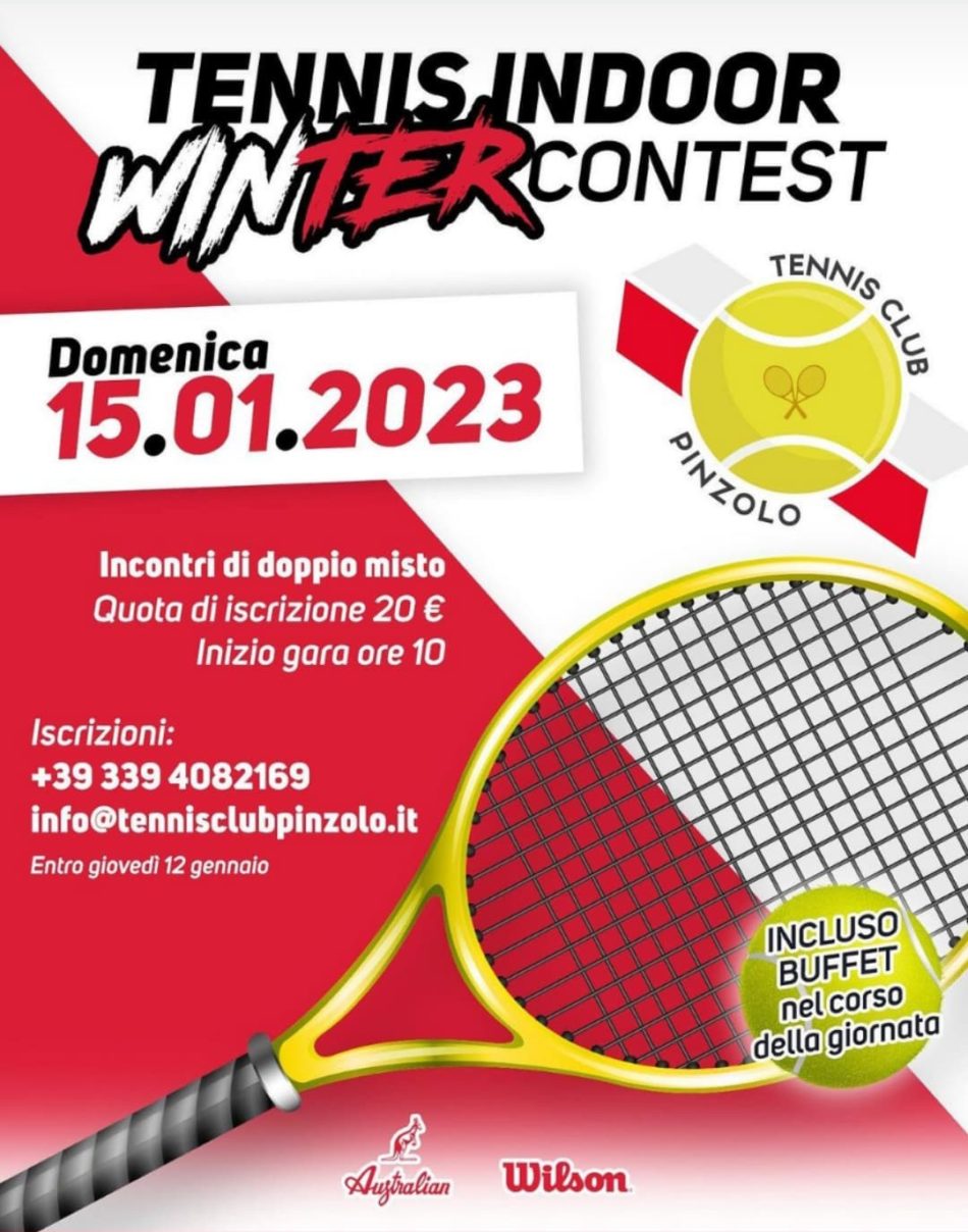 Pinzolo 15 gennaio – Tennis Indoor Winter contest