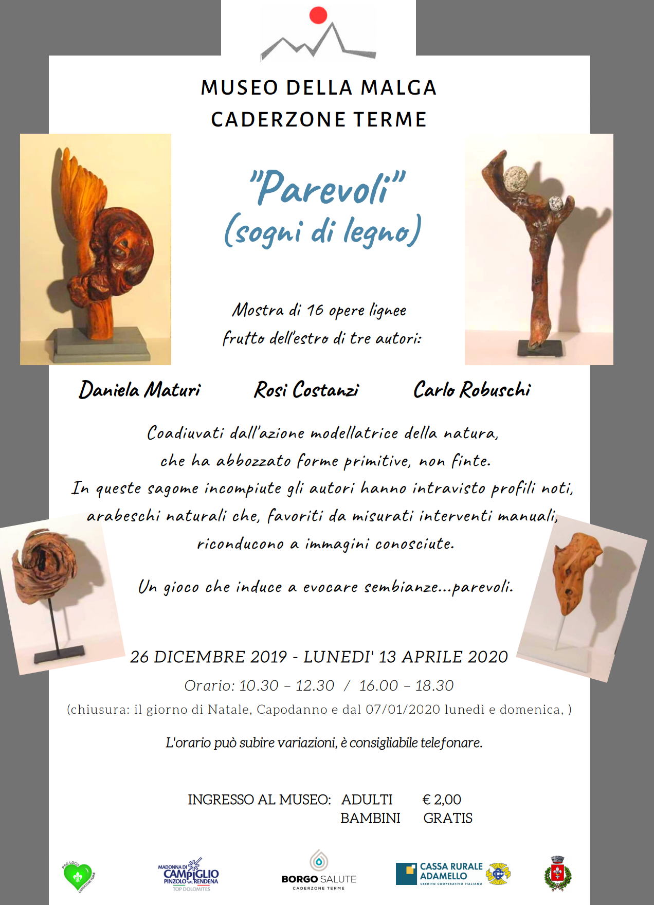 “Parevoli” Sogni di legno – Museo della malga a Caderzone