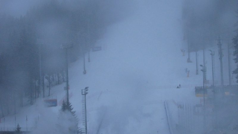 Forte nevicata in corso sulla Skiarea CampiglioPinzolo