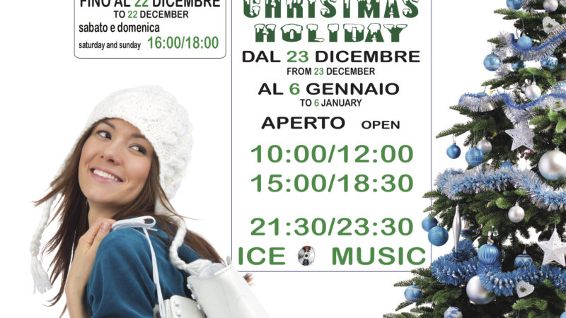 Palaghiaccio Pinzolo: Orario di apertura Natale 2019