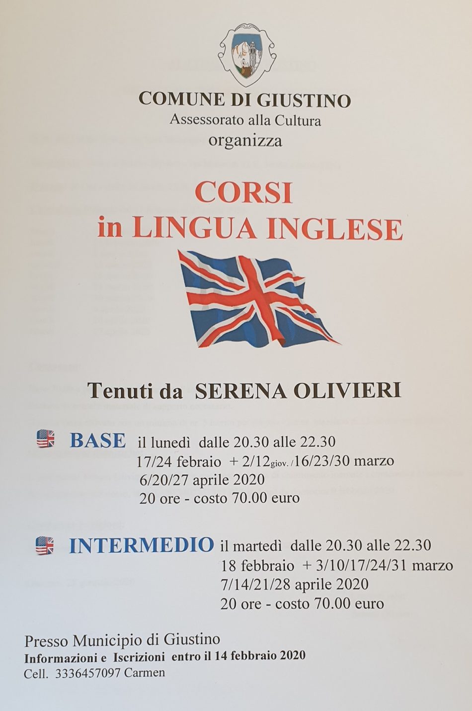 Corsi in Lingua inglese