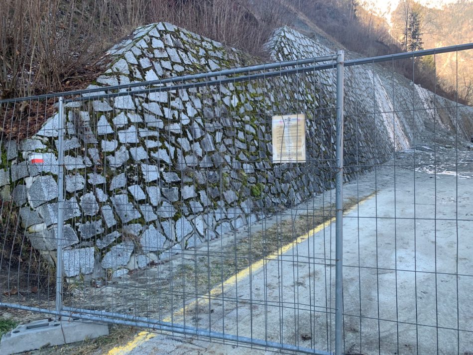 Ciclabile di Pinzolo interrotta