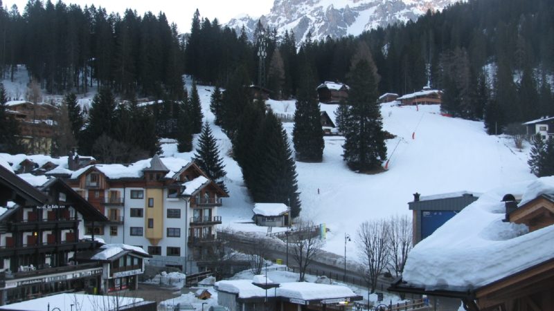 Non nevica da più di un mese ma il paesaggio e le piste sono ancora perfette