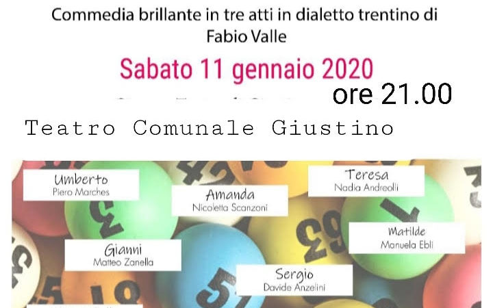 Teatro di Giustino, 11 gennaio: “Meio miga che massa”
