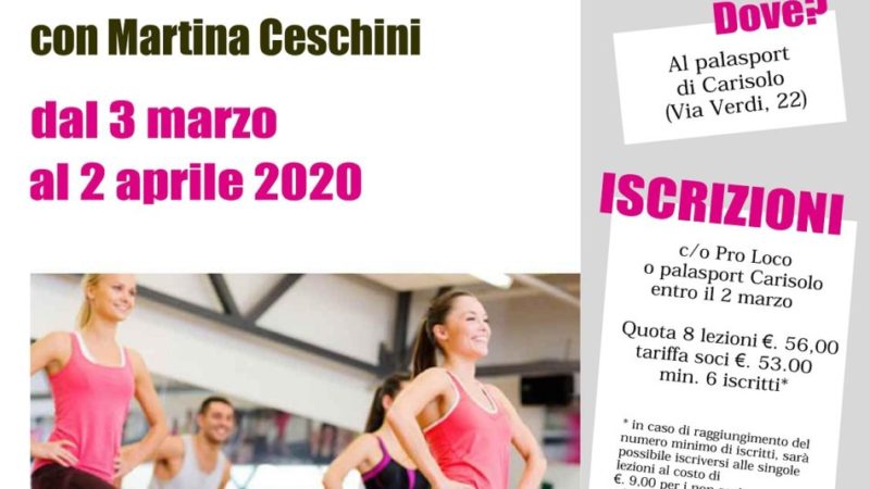 Corso di Power Gag – Esercizi di tonificazione a ritmo di musica con Martina Ceschini