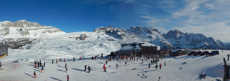 Non nevica da più di due mesi ma tutte le piste della Skiarea Campiglio sono ancora perfette…