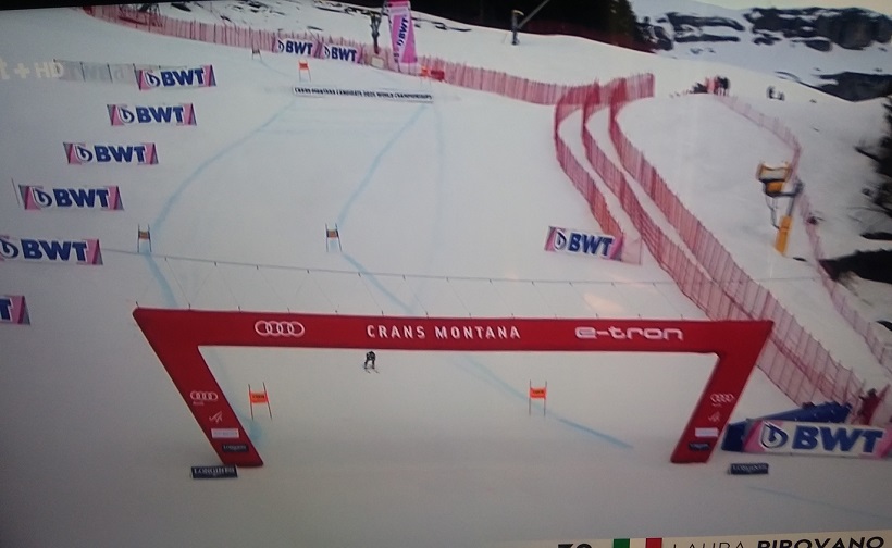 Grandissima prestazione di Laura Pirovano nella prova di Supergigante valida per la Combinata di Crans Montana