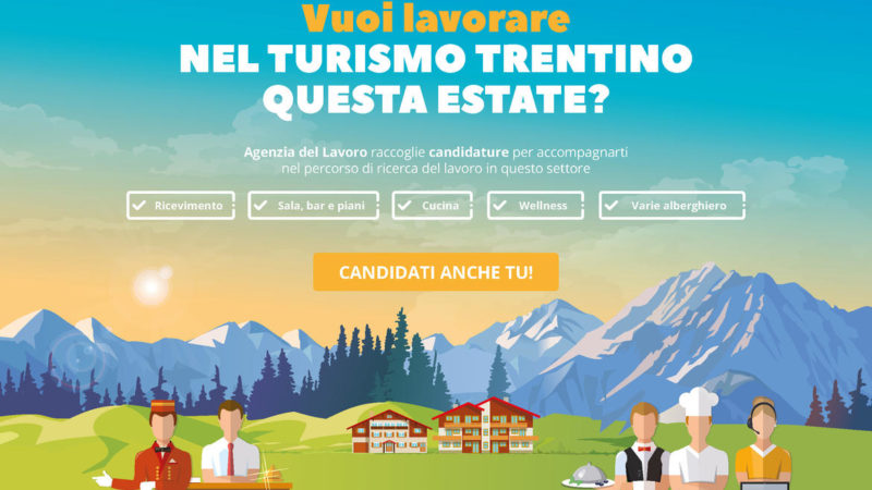 Lavora nel turismo in Trentino questa estate: in arrivo i Career day per lavorare nel settore
