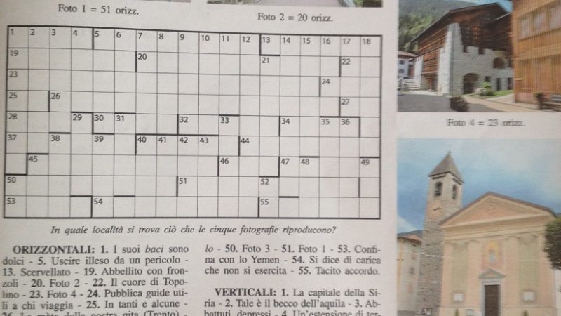 Indovinate il nome del paese presente nella Settimana Enigmistica della settimana 13 – 20 febbraio nella pagina “Una gita a …”