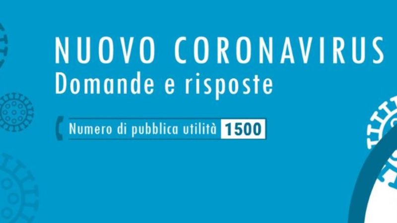 Nuovo coronavirus: inviate le indicazioni ai professionisti