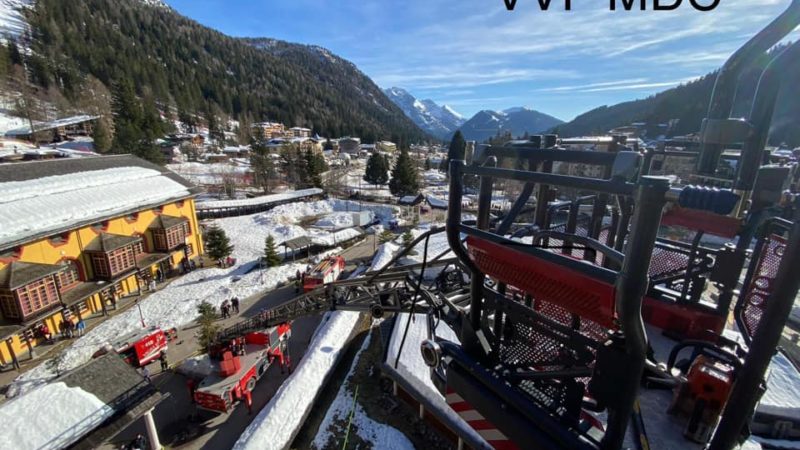 L’incendio all’hotel “Des Alpes” prontamente domato grazie all’intervento dei Vigili di Campiglio