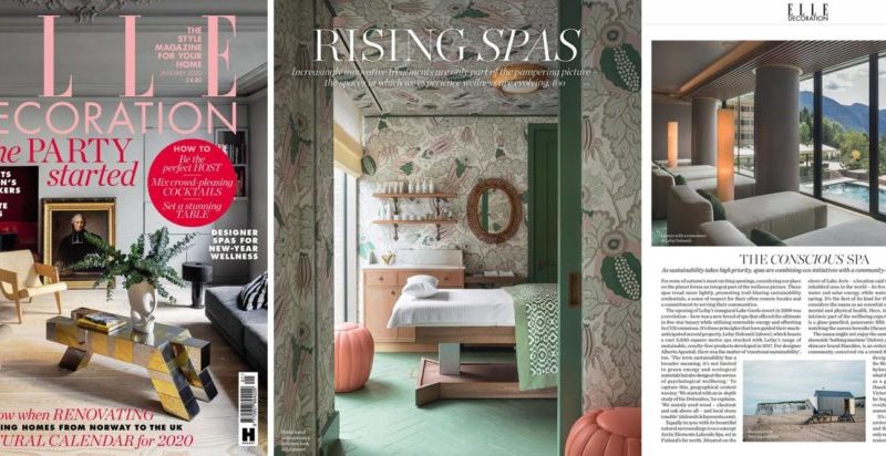 Lefay Resort & SPA Dolomiti è presente su Elle Decoration UK tra le terme consapevoli, dove la sostenibilità ha un’alta priorità.