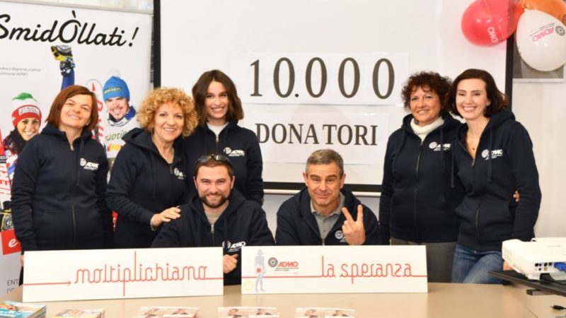 Admo Trentino taglia il traguardo dei 10.000 soci. La presidente Lorenzini “Sono speranza di vita per chi combatte le malattie del sangue”