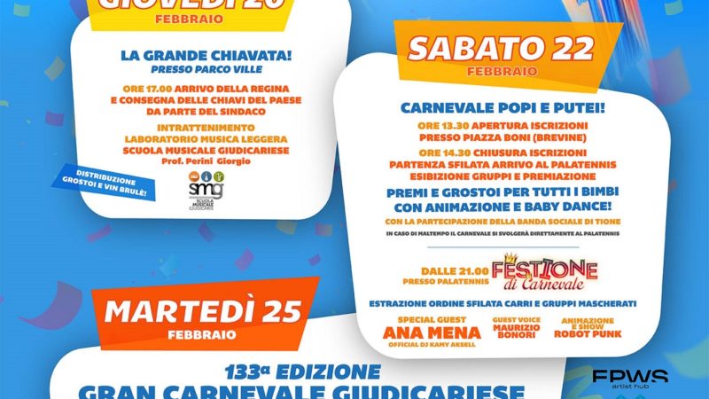 Gran Carnevale Giudicariese – Dal 20 al 25 febbraio a Tione di Trento