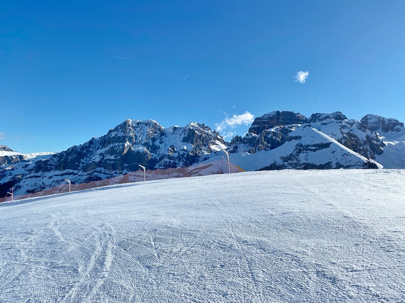 Ecco le immagini delle piste di Pinzolo, Campiglio e Folgarida-Marilleva postate nella pagina facebook della Skiarea
