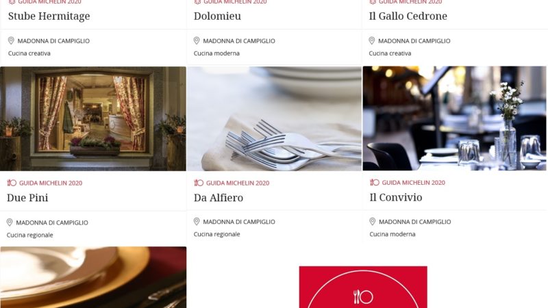 Guida Michelin 2020: confermati gli stellati di Campiglio e quattro ristoranti con “Il Piatto MICHELIN”