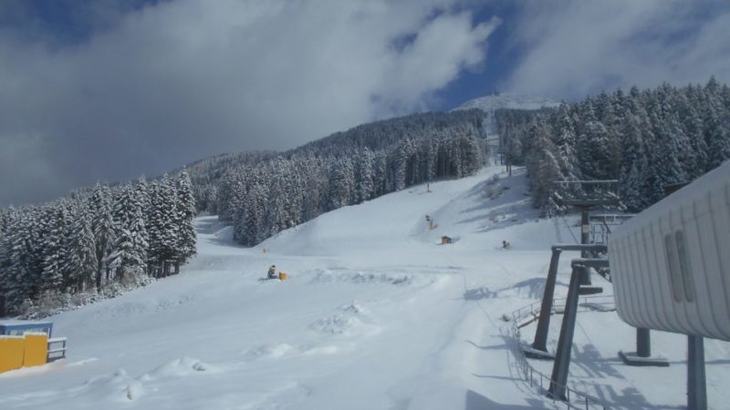 Ecco alcune immagini dalla skiarea Campiglio: è tornato l’inverno!