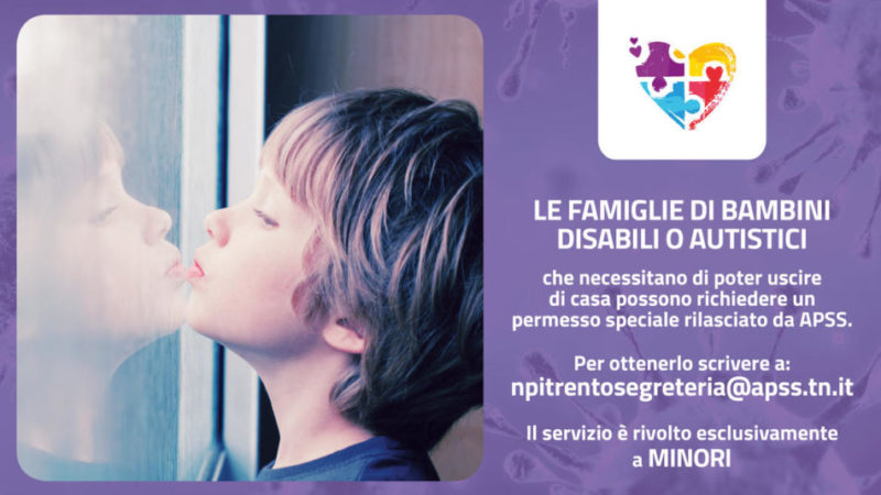 Permessi speciali per minori disabili o autistici