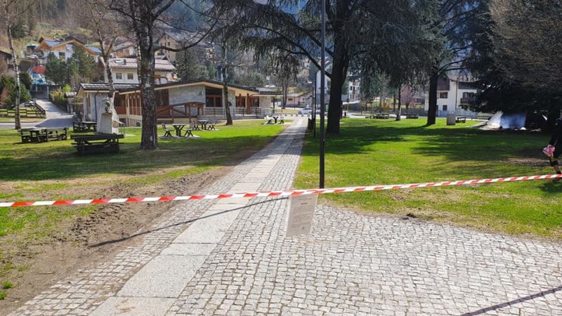 L’Amministrazione comunale ha provveduto a chiudere i parchi pubblici presenti sul territorio comunale