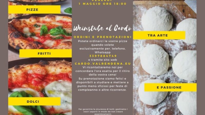 Weinstube Al cardo riparte con l’apertura facendo solo asporto