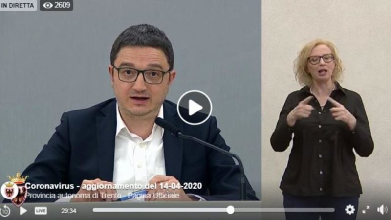 Coronavirus: oggi 18 contagi e 10 decessi. Alla Rsa di Volano i primi pazienti Covid