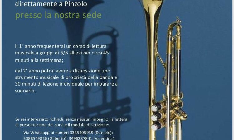 Le iscrizioni per i corsi musicali sono aperte – Banda Comunale di Pinzolo