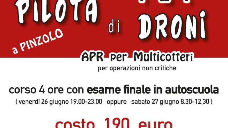 Autoscuola Rendena – Corso teorico per diventare pilota di droni