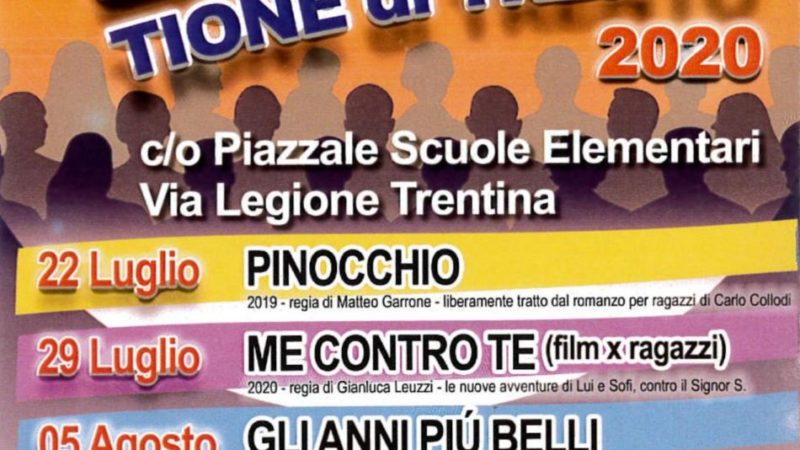 Il mercoledì a Tione di Trento c’è “Cinema Estate”
