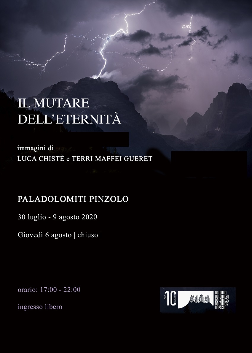 Mostra al PalaDolomiti: Il mutare dell’eternità