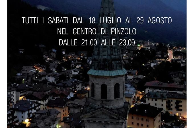Pinzolo by night… negozi aperti. Tutti i sabati dal 18 luglio al 29 agosto nel centro di Pinzolo dalle 21.000 alle 23.00