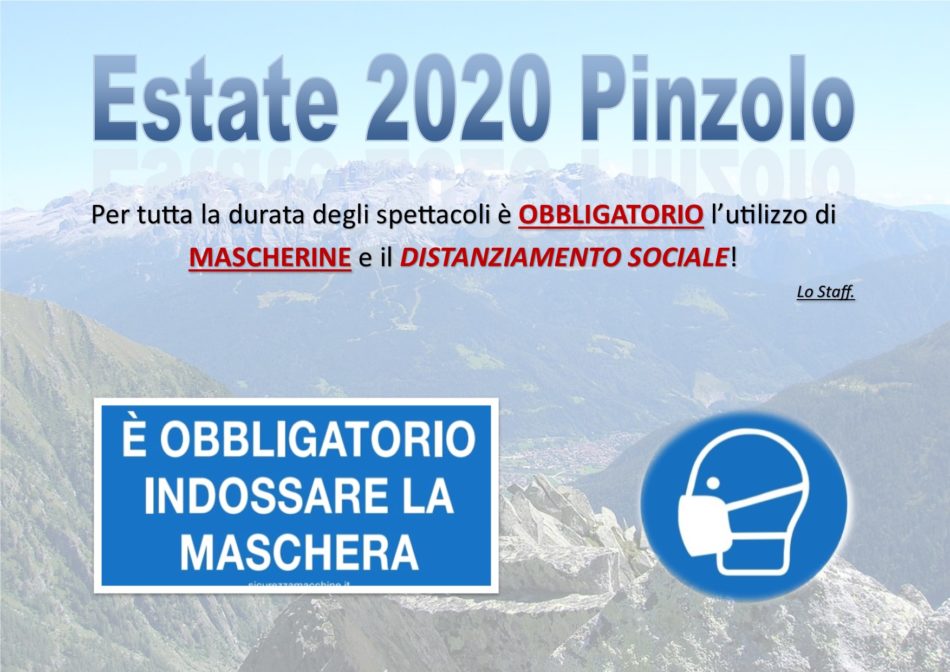 Pro loco Pinzolo: obbligo mascherina spettacoli piazza Carera
