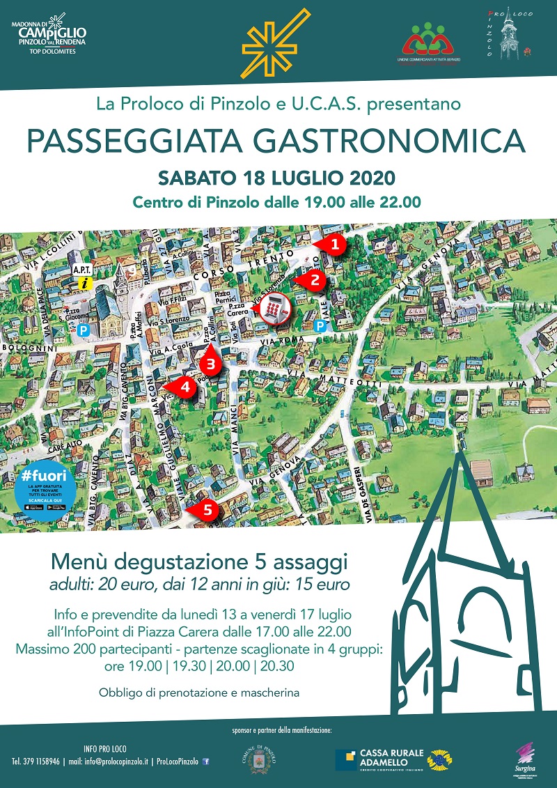 18 luglio a Pinzolo: Passeggiata gastronomica