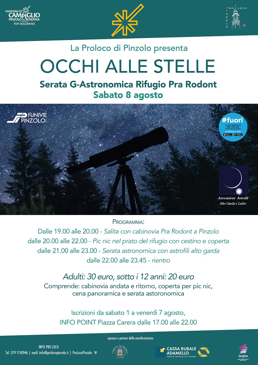 “Occhi alle stelle” – Serata G-Astronomica Rifugio Pra Rodont