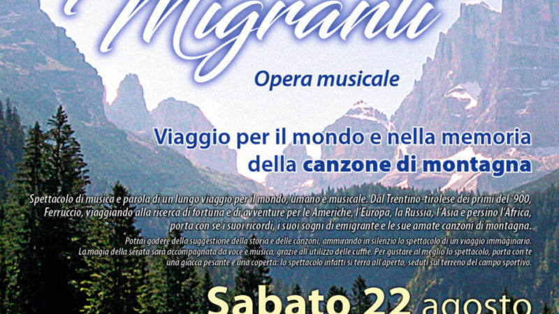 Mavignola, 22 agosto: Montagne Migranti