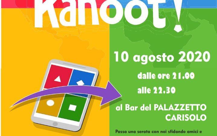 Kahoot al bar Palazzetto di Carisolo